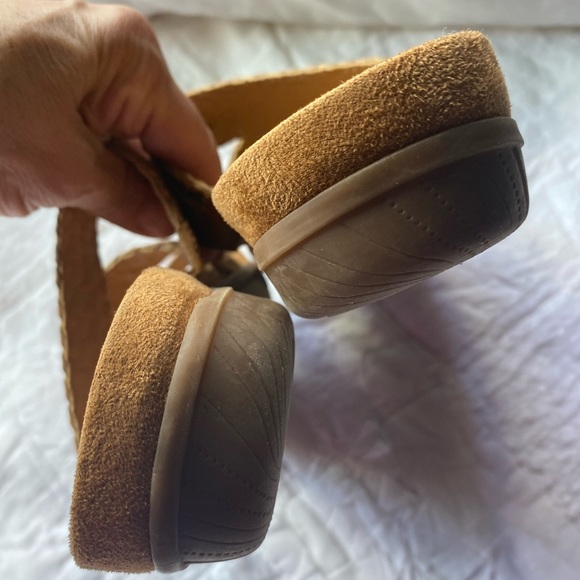 BARETRAPS COGNAC BRAIDED COMFY THONG SLIP ONS 8 1/2 M - Picture 4 of 8